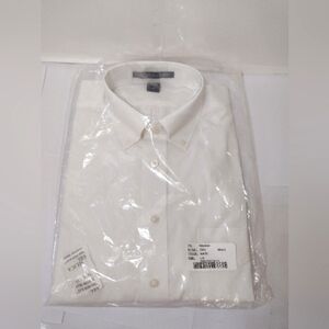 Devon & Jones Classic Men's White Shirt Size (L)